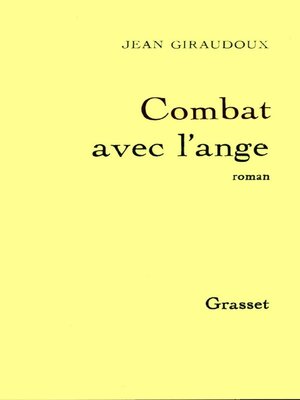 cover image of Combat avec l'ange